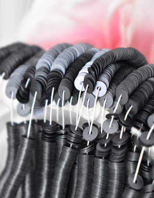 Satinati Mat Hematite color Flat sequins