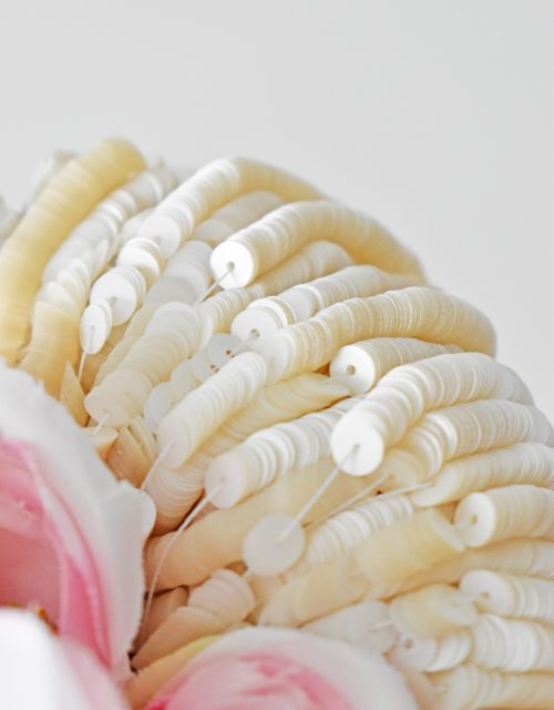 Perliane White color sequins Flat sequins