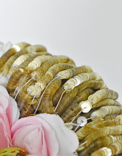 Bohemia Gold color Sequins Flat 4mm