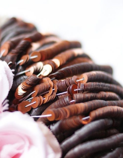 Metal Bronze color Flat 4mm