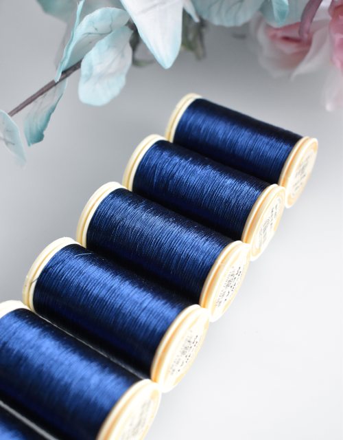 Sajou Metallic Thread Navy Blue color 265