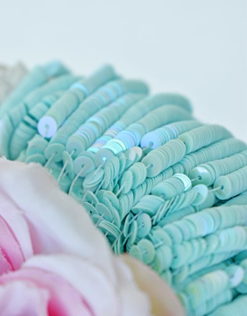 Oriental Sky Blue color Flat 4mm