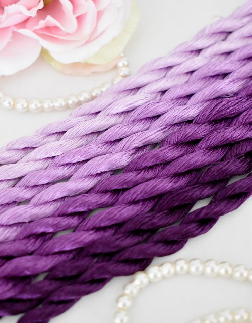 Passion color Non-Twisted Flat Silk Embroidery Thread