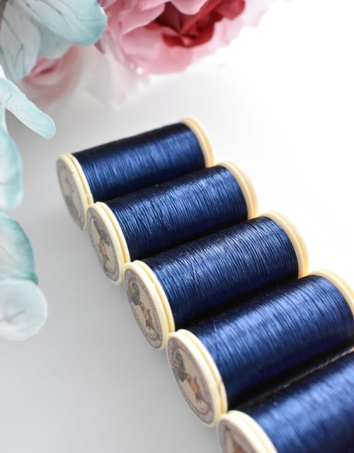 Sajou Metallic Thread Navy Blue color 265