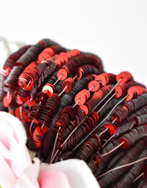 Metallic Bright Red color Flat 4mm