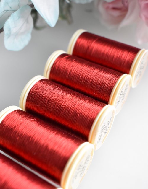 Sajou Metallic Thread Red color 210