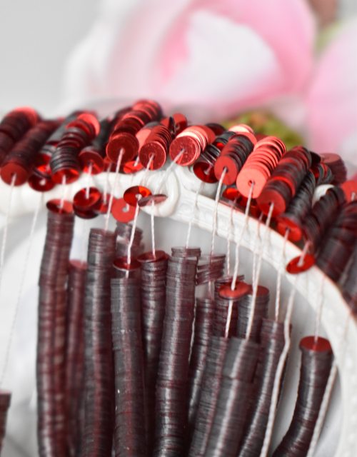 Metallic Bright Red color Flat 4mm