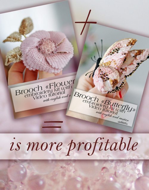 Brooch Butterfly + Brooch Flower Video Tutorials (No materials), Step by step master classes