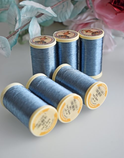 Sajou Metallic Thread Blue Grey color 190