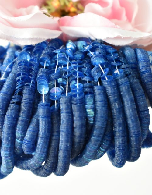 Iridescent Royal Blue color Sequins Cup 4mm