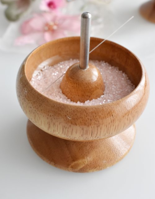 Wooden Bead spinner with needle