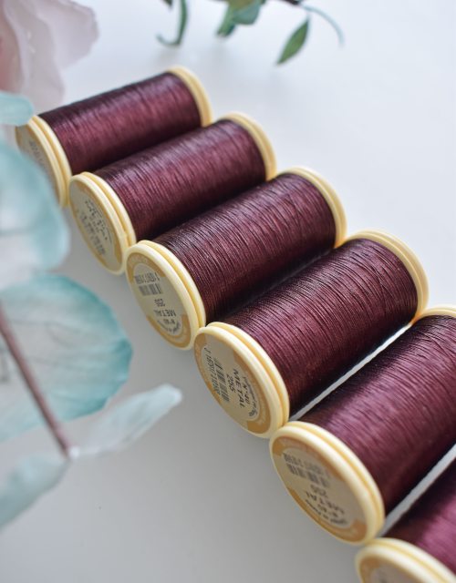 Sajou Metallic Thread Burgundy color 255